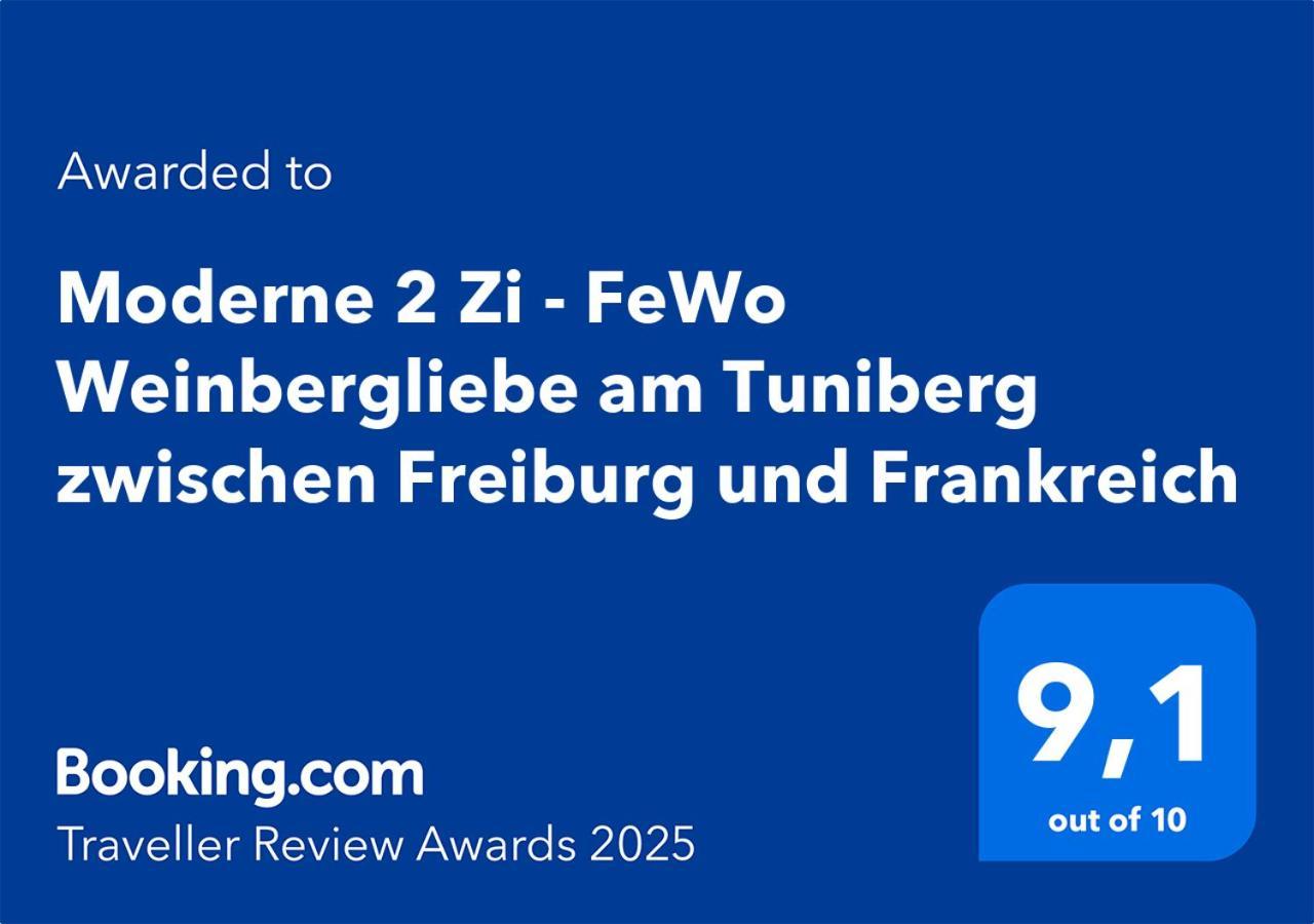 Moderne 2 Zi - Fewo Weinbergliebe Am Tuniberg Zwischen Freiburg Und Frankreich Merdingen Ngoại thất bức ảnh